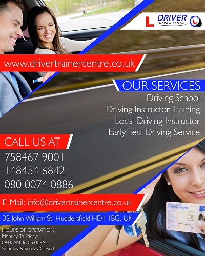 Driving School near me in Huddersfield | DRIVER TRAINER CENTER